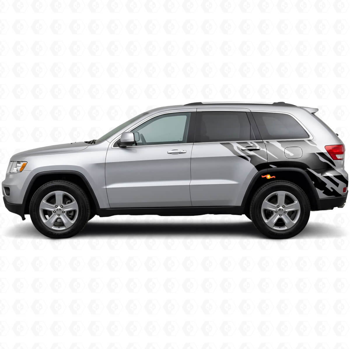 Modderspatgrafiek Achterzijde Vinyl Sticker voor Jeep Grand Cherokee 2011-2021