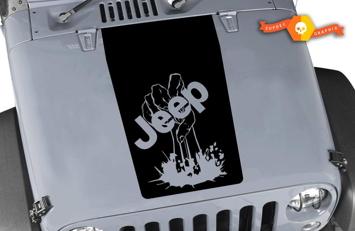 Jeep Zombie Hand wrangler kap CJ YJ TJ JK Vinyl Sticker Sticker