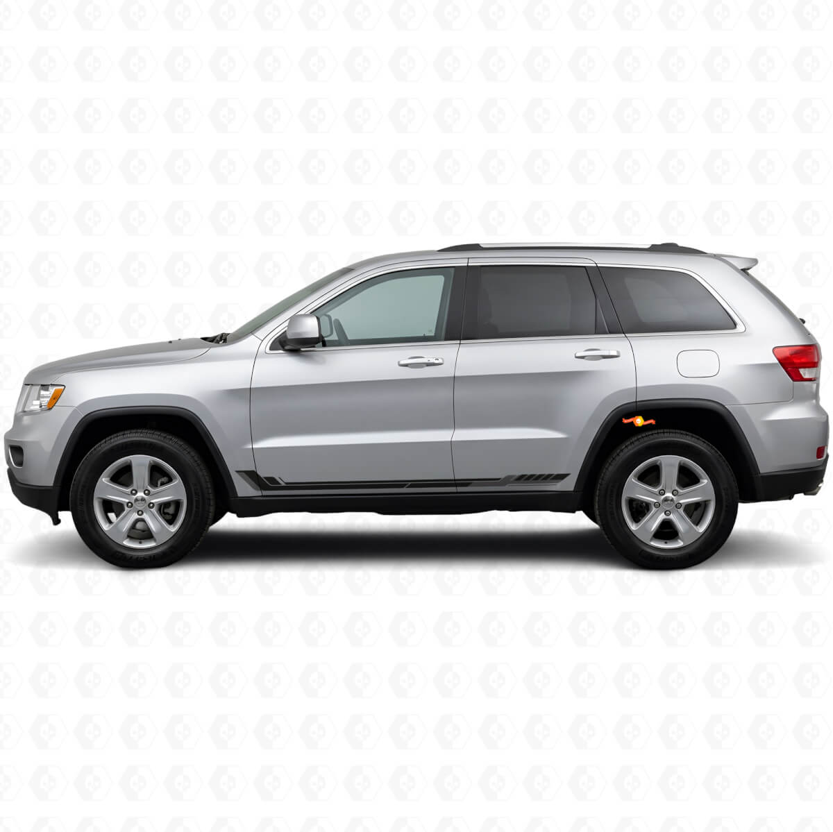 Racingstijl Zijstrips Vinyl Sticker voor Jeep Grand Cherokee 2011-2021