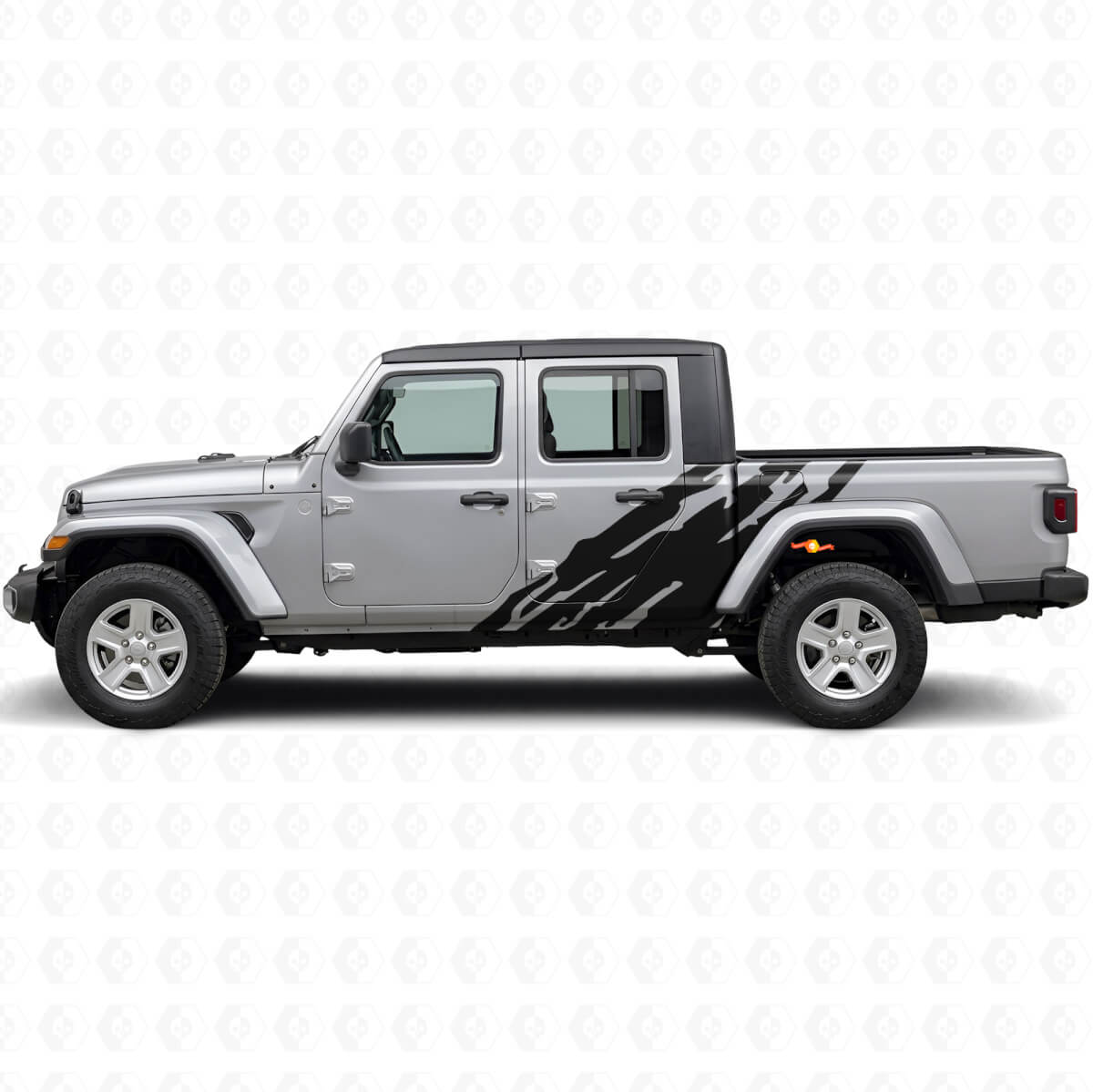 Modderspatgrafiek Zijkant Vinyl Decal voor Jeep Gladiator 2020+