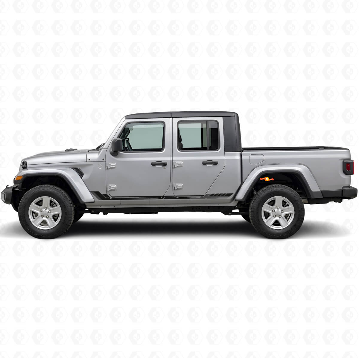 Racingstijl Zijkleurlinten Vinyl Decal voor Jeep Gladiator 2020+
