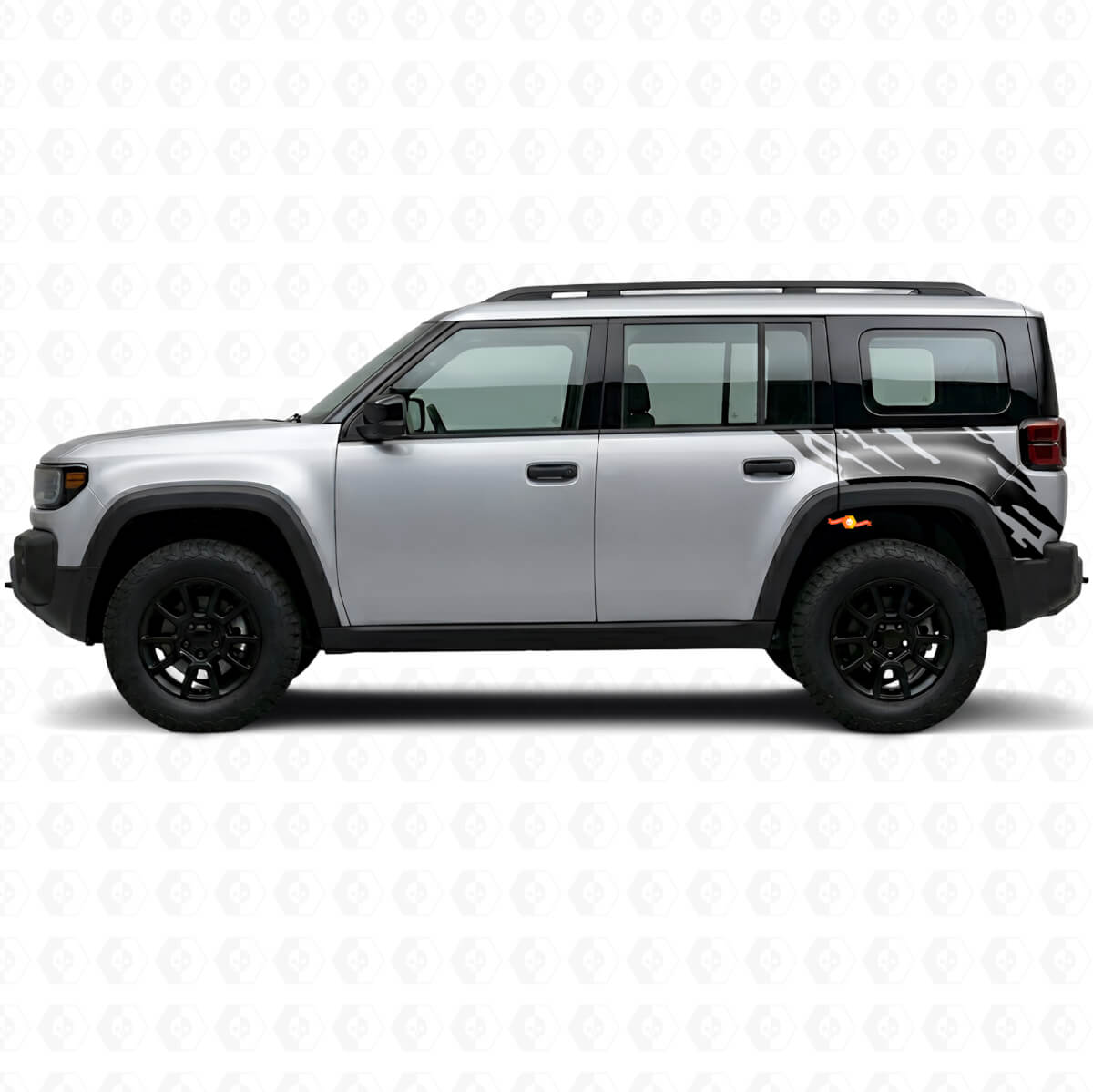 Modderspatgraphic Achterzijvinylsticker voor Jeep Recon 2026+