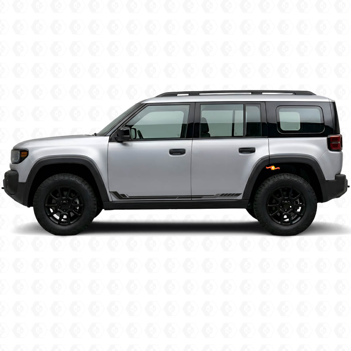 Racingstijl zijstrepen vinylsticker voor Jeep Recon 2026+