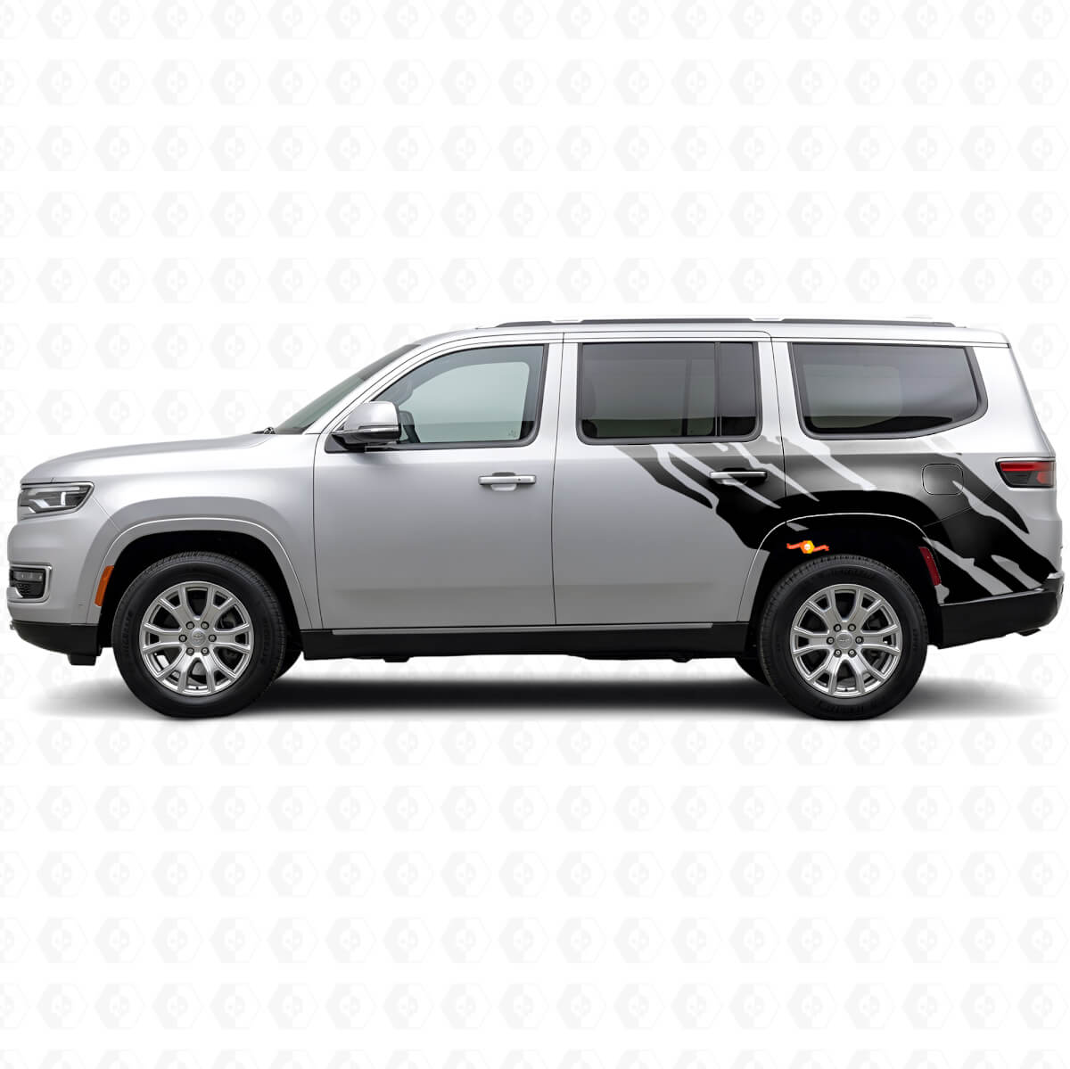 Modderspatten Grafische Achterzijde Vinyl Decal voor Jeep Wagoneer 2022+