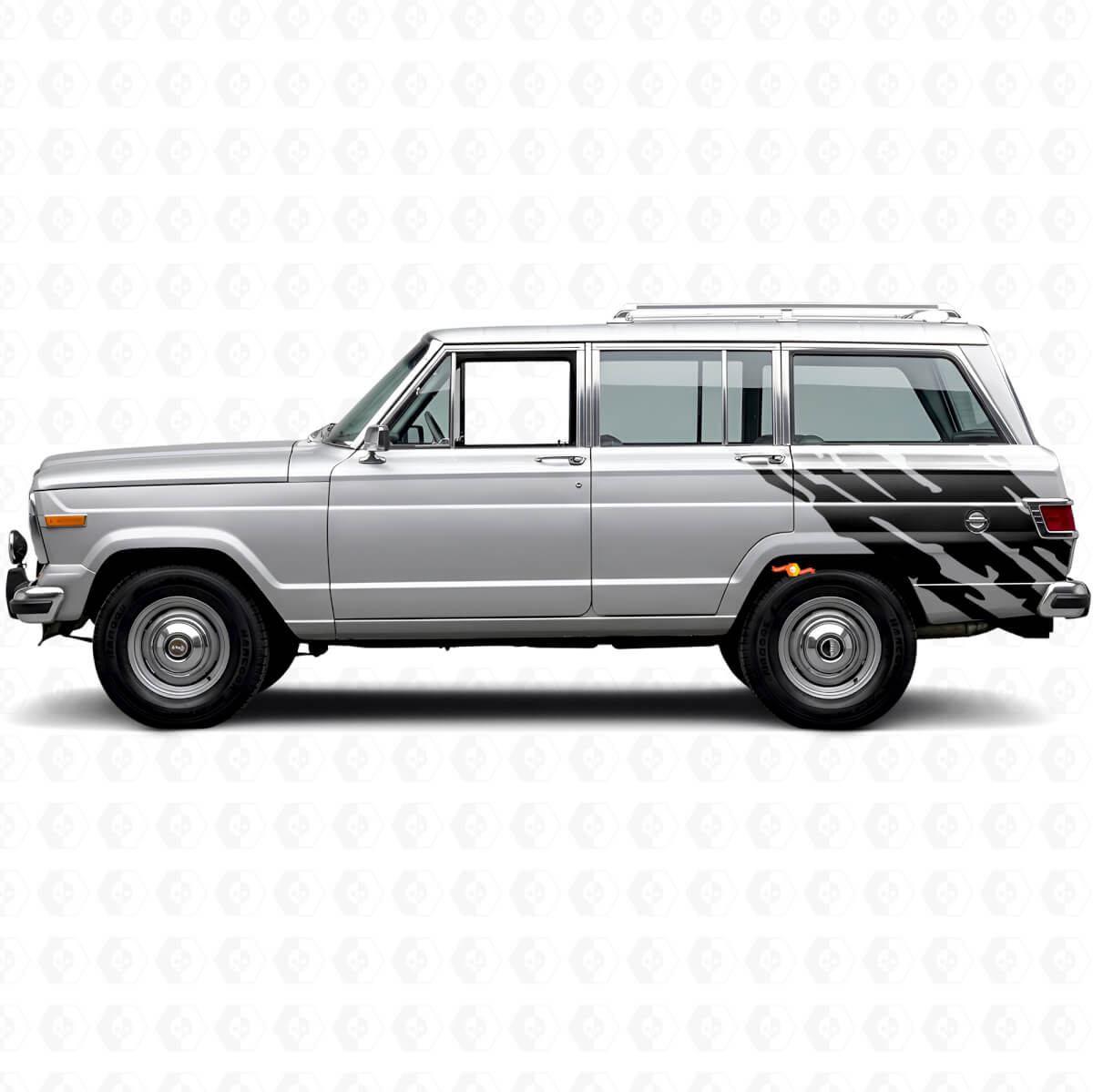 Modderspatten Grafische Achterzijde Vinyl Decal voor Jeep Wagoneer 1963-1991