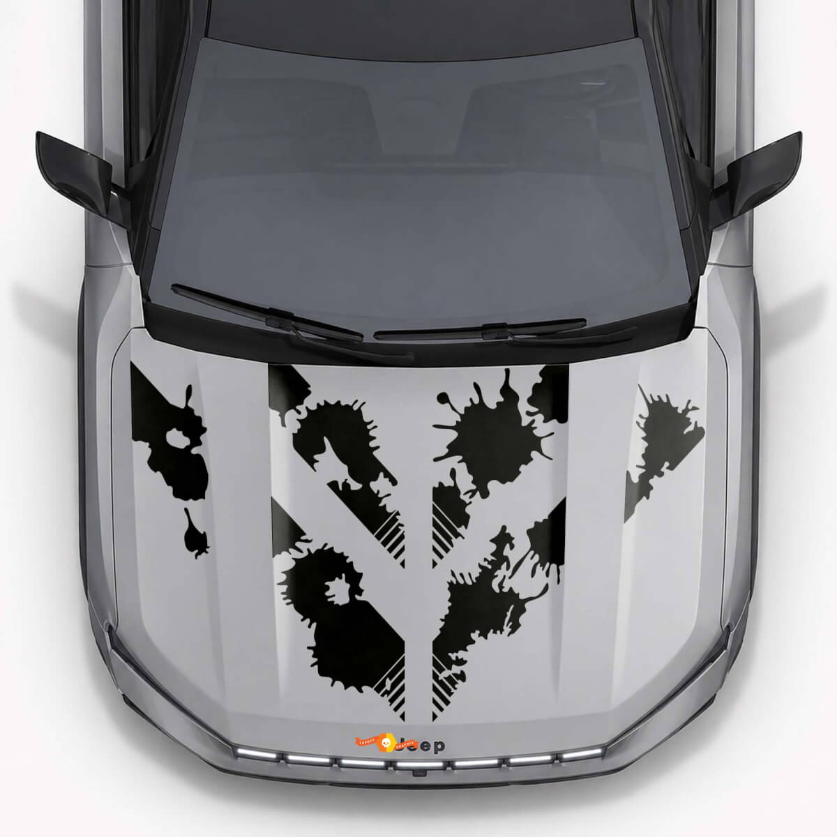 Mud Splash Stijl Motorkap Vinyl Decal voor Jeep Compass 2026