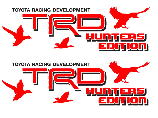 TRD Hunters Edition zij vinyl decalset voor Toyota FJ Cruiser