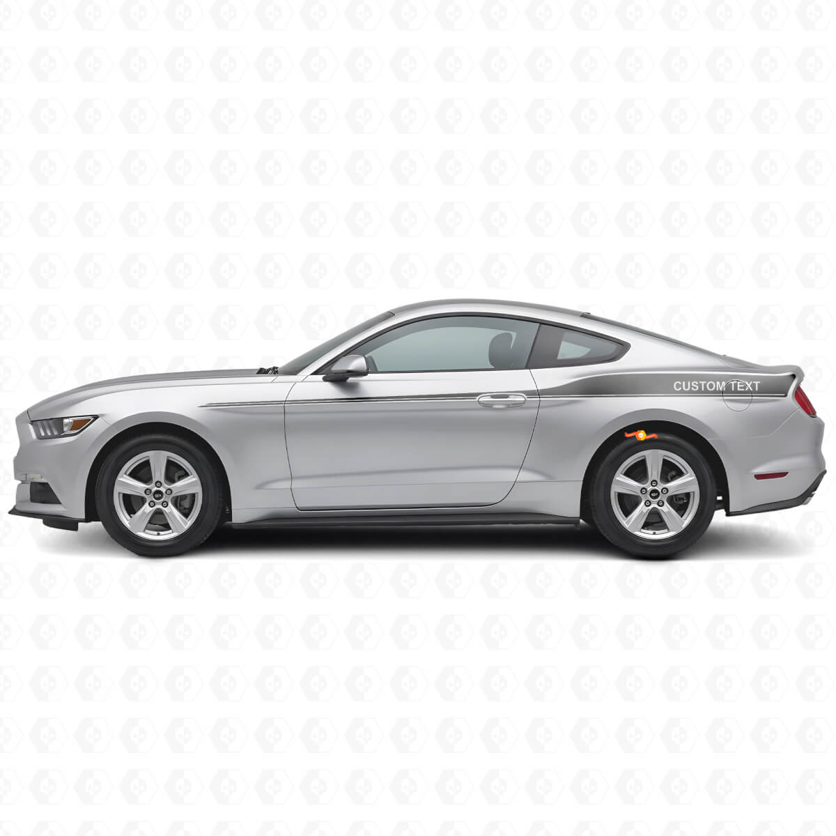 Gedecoreerde Custom Side Stripes Vinyl Decal Kit voor Musclecar Mustang 2015-20