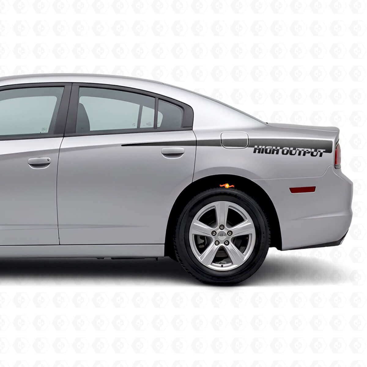 High Output sidestripes vinylsticker voor Dodge Charger 2011-2014