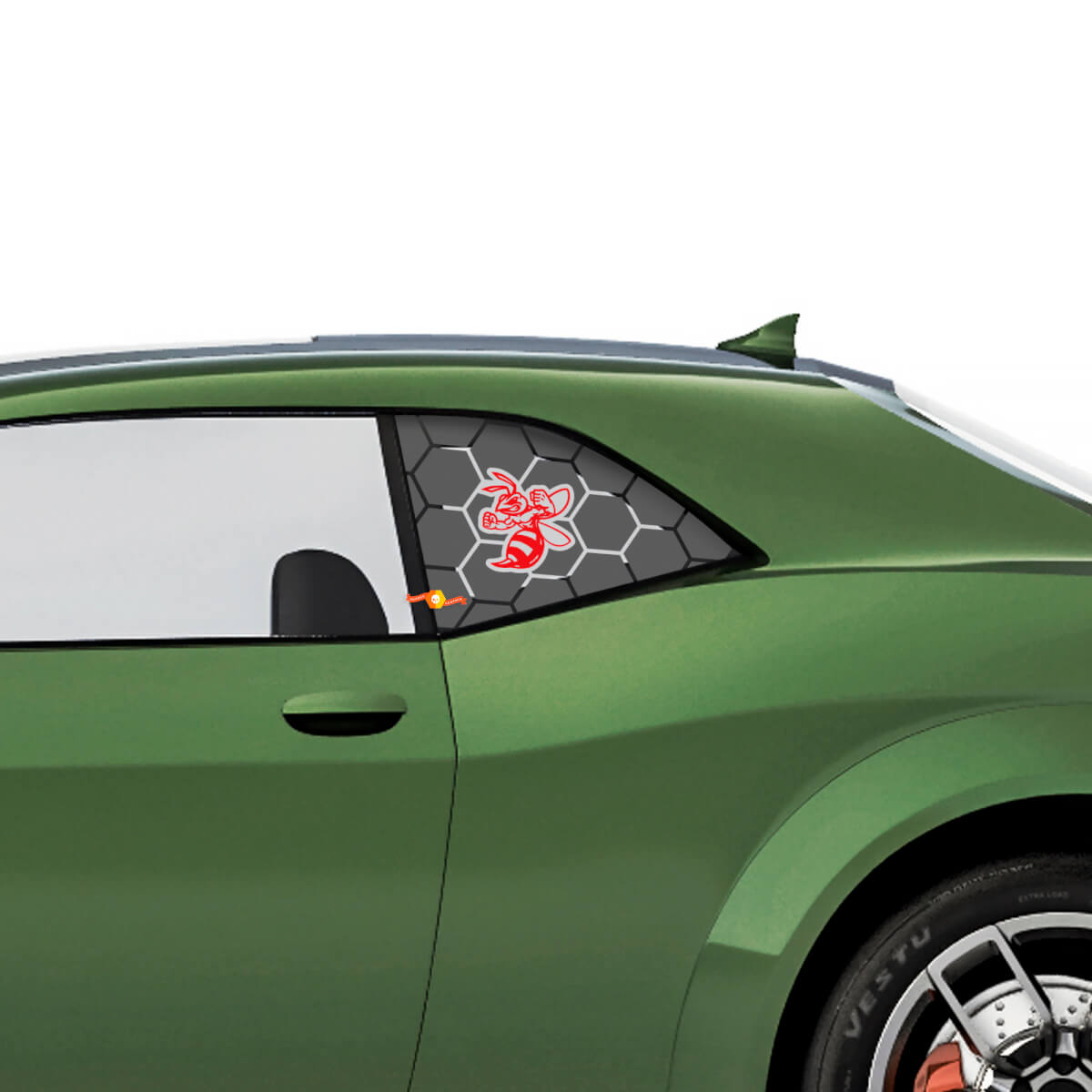 Boze Hornet Zijruit Vinyl Stickers Voor Dodge Challenger