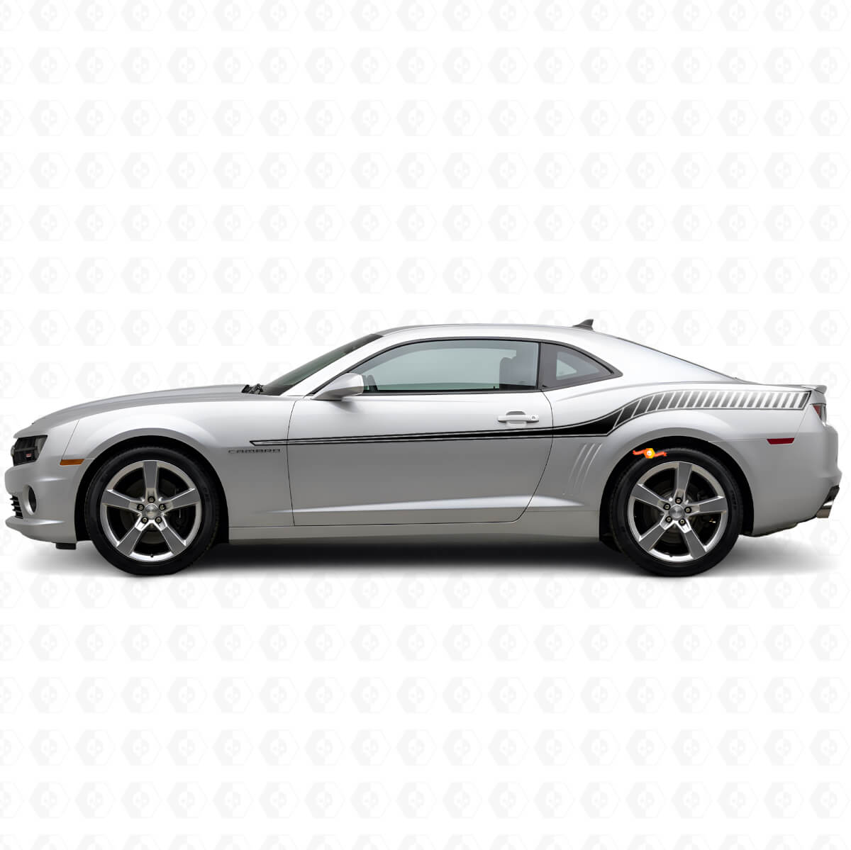 Racingstijl zijstrepen vinyl decal kit voor Chevrolet Camaro 2010-2013