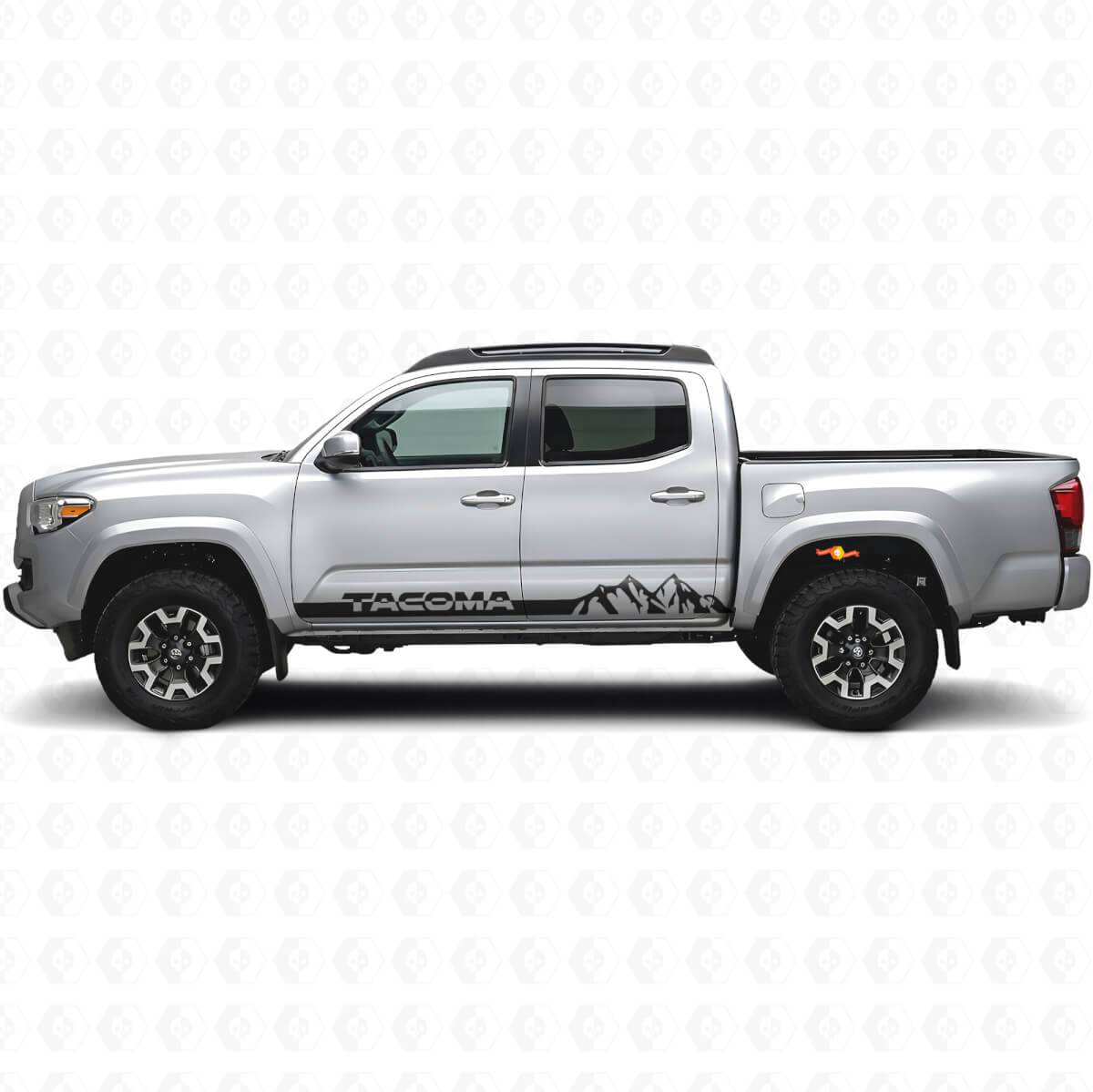 Mountain Style Rocker Panel Strepen Vinyl Decal Voor Toyota Tacoma 2016-2023