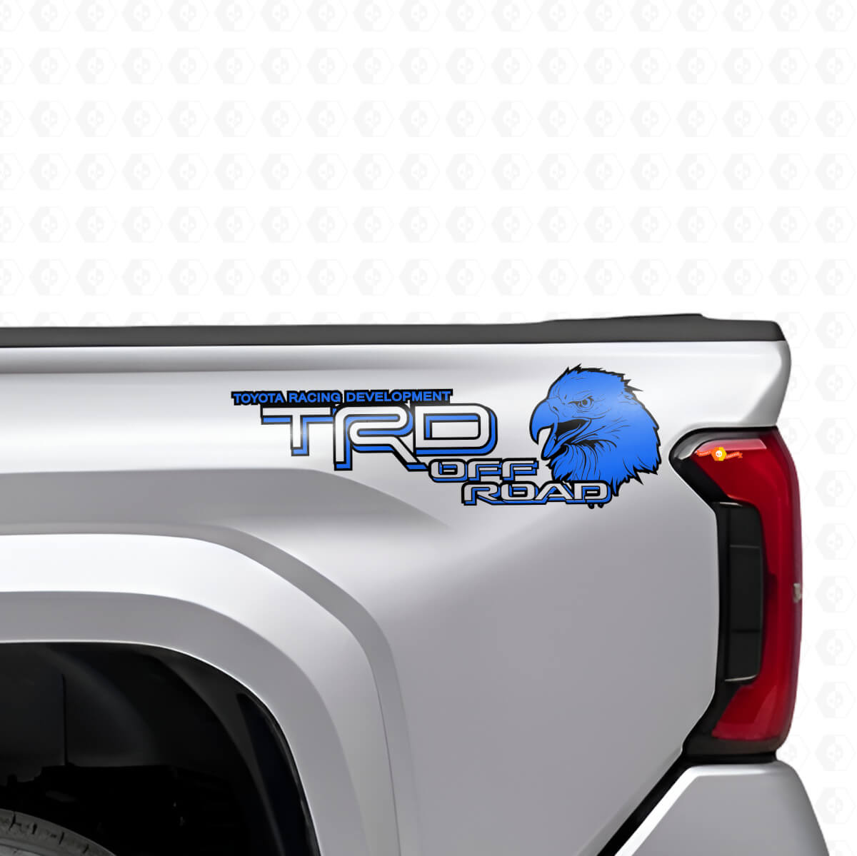 TRD Off Road Eagle Achterzijde Vinyl Decal Set voor Toyota Trucks