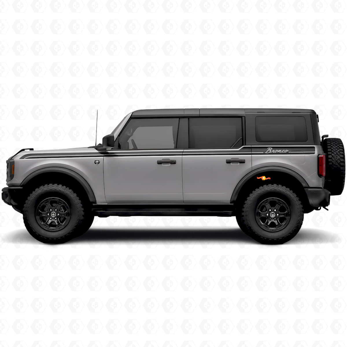 Geëtiketteerde Vinyl Zijstrepen Decal Kit Voor Musclecar horse 2024-26