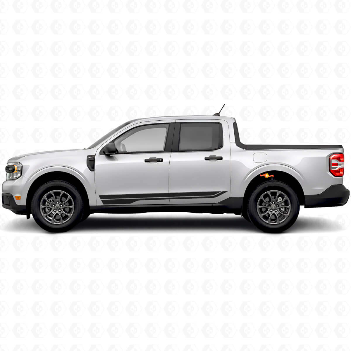Twin Deur Zijstrepen Vinyl Decal Kit Voor Musclecar Maverick 2022-26