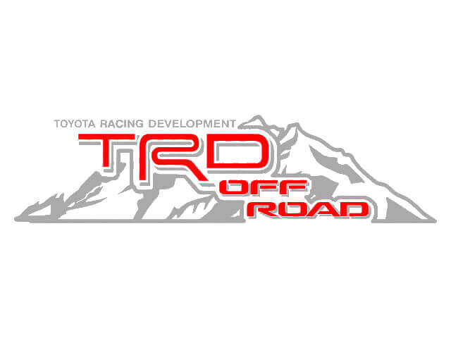TRD Off Road Mountain Style Zijkant Vinyl Sticker Set voor Toyota Auto's