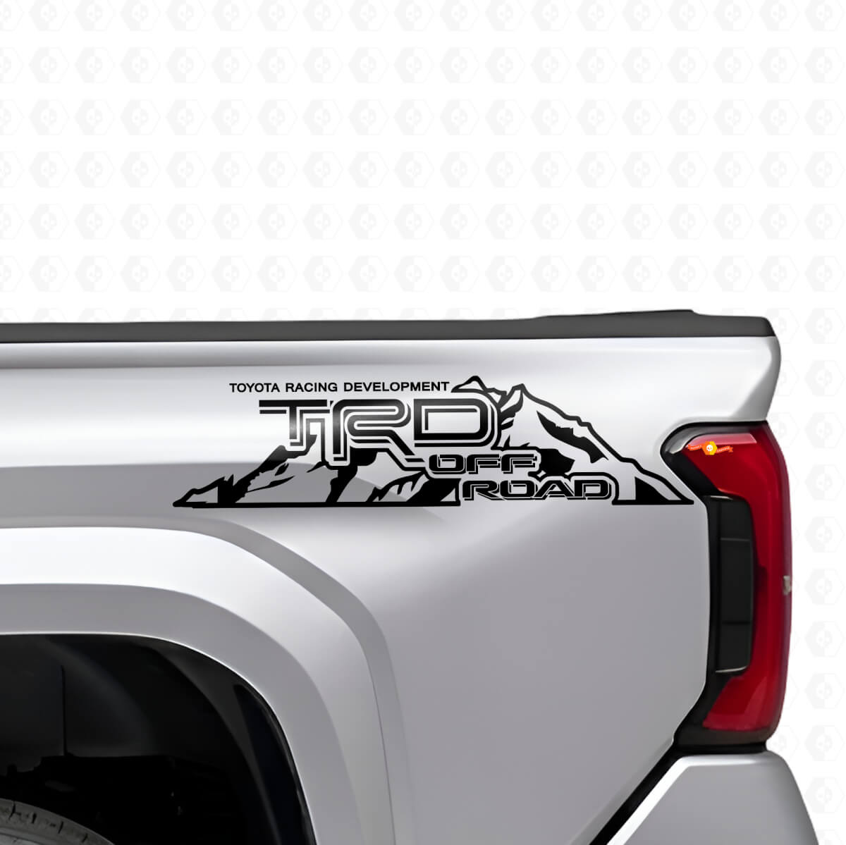 TRD Off Road Mountain Style Zijkant Vinyl Decal Set voor Toyota Trucks