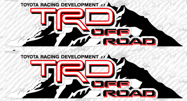 TRD Off Road-stijl bergzijde vinylstickers voor Toyota FJ Cruiser