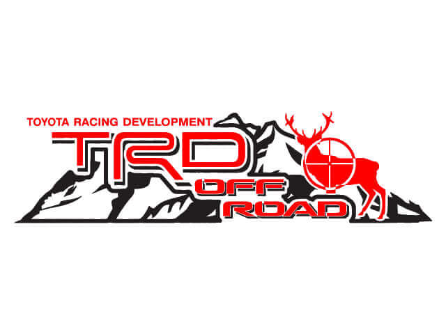 TRD Off Road Stijl Mountain Side Vinyl Decal Set voor Toyota FJ Cruiser