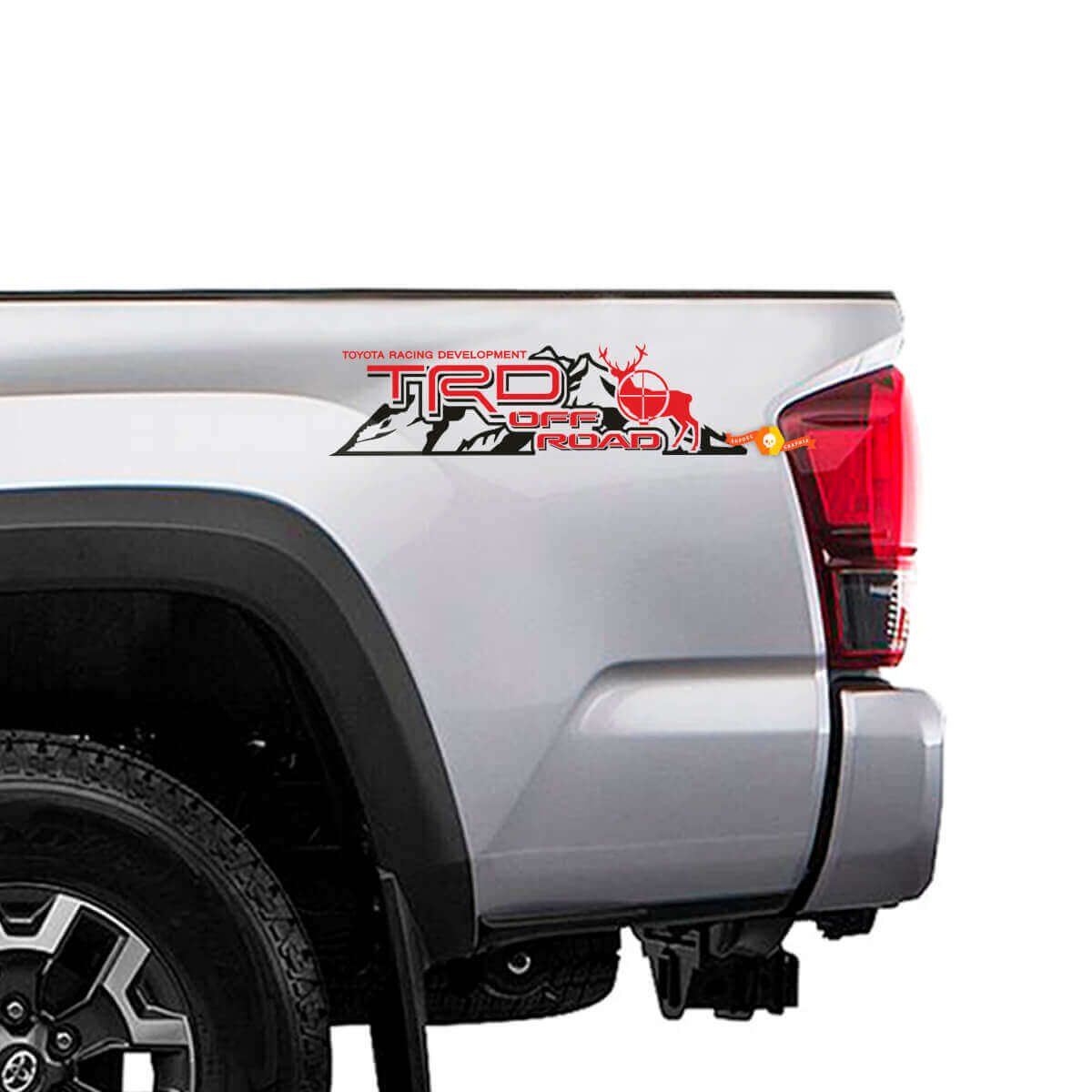 TRD Off Road Mountain Deer Side Vinyl Stickers voor Toyota Trucks