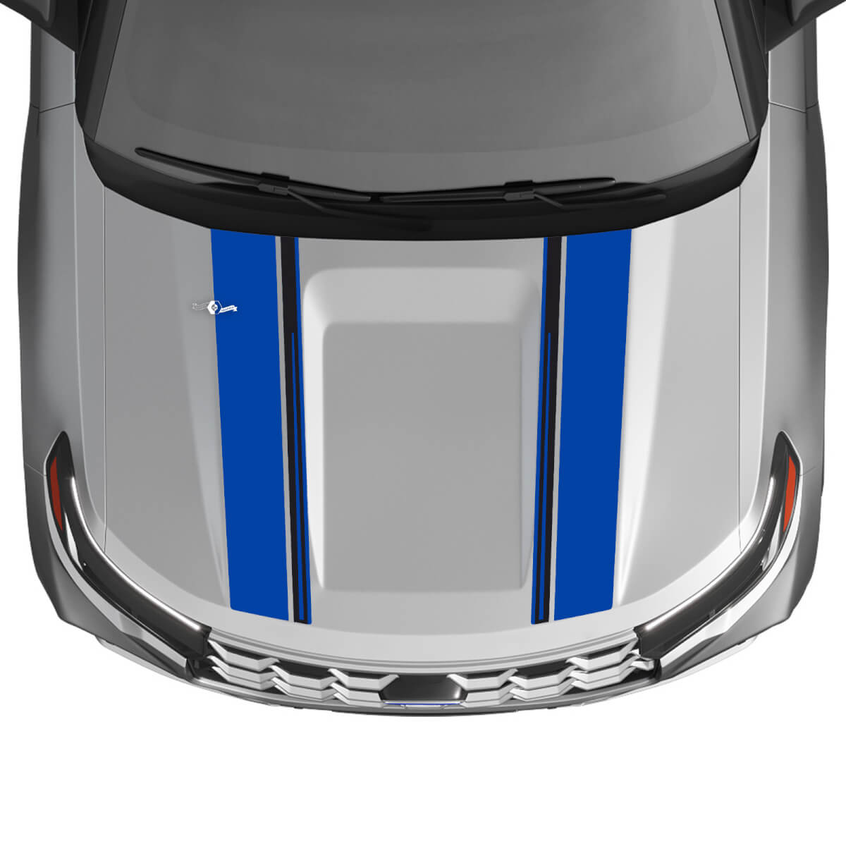 Dubbele Motorkap Strepen Vinyl Decal Kit voor Musclecar Explorer ST 2020-26