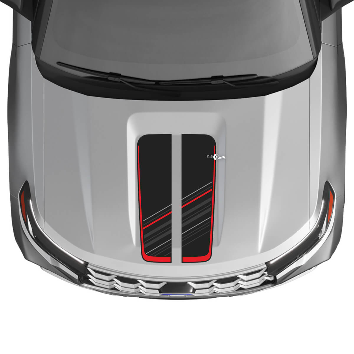 Versierde Motorkap Strepen Vinyl Decal Kit voor Musclecar Explorer ST 2020-26