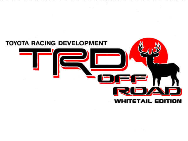 TRD Off Road Whitetail Edition Vinylstickers voor Toyota FJ Cruiser
