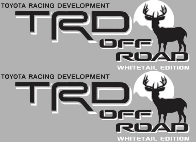 TRD Off Road Whitetail Edition hert zijdecals voor Toyota FJ Cruiser