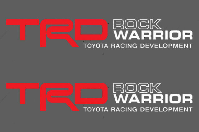 TRD Rock Warrior zijvinylsticker set voor Toyota FJ Cruiser