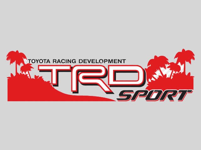 2 TOYOTA TRD OFF  SPORT BEACH DECAL TRD racing development zijde vinyl sticker met decal.
