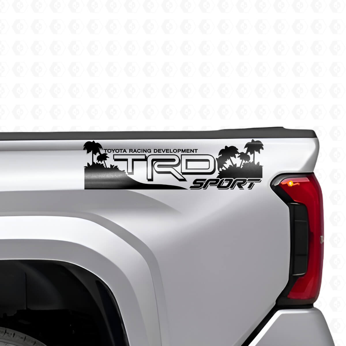 TRD Off Sport Beach Style Achterzijde Vinyl Decal Set voor Toyota Trucks