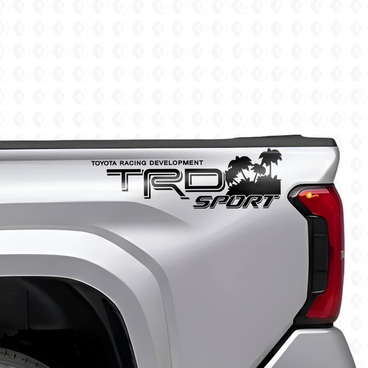 TRD Sport Beach Style Zijvinylsticker Set voor Toyota Trucks