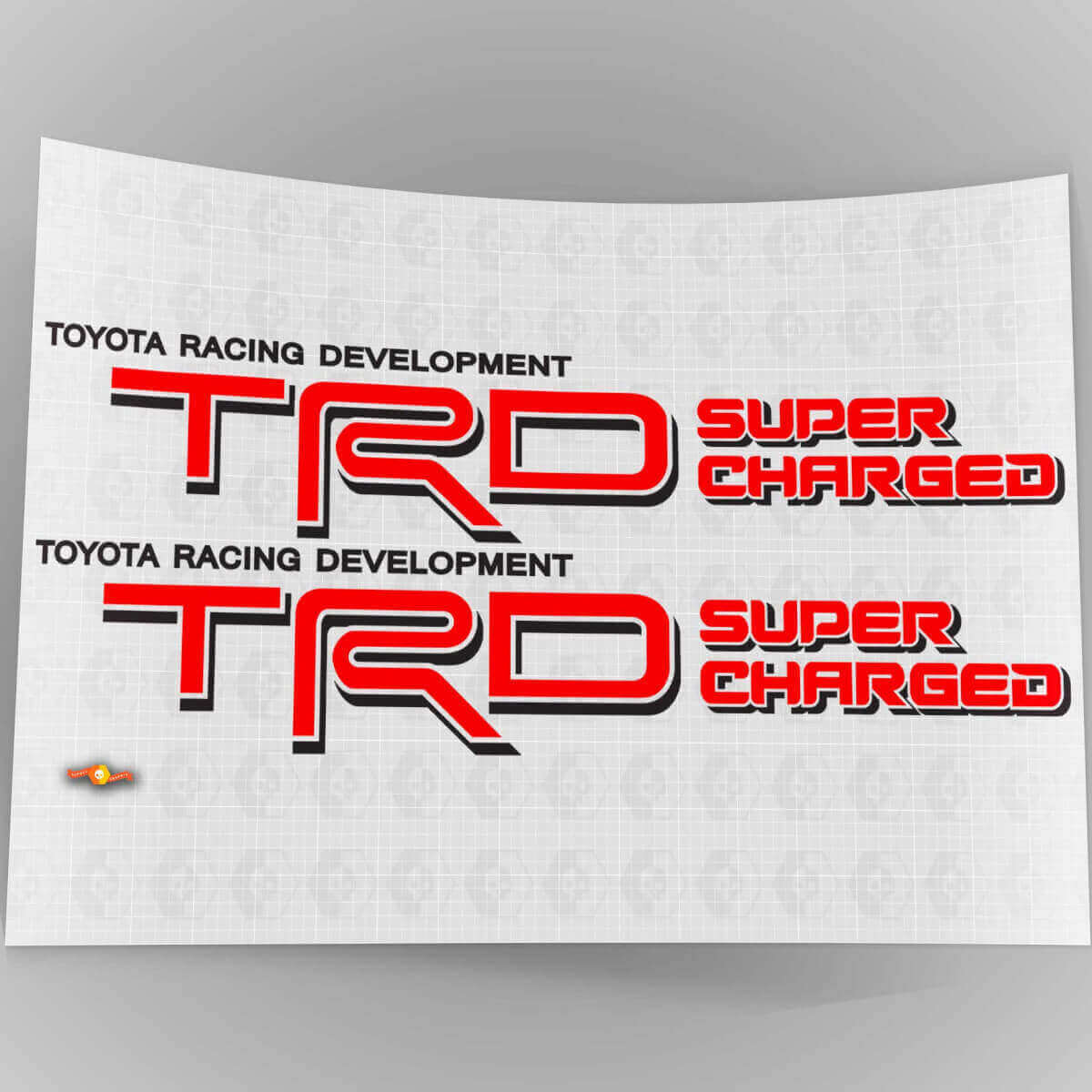 TRD Overspoeld Zij Vinyl Decal Set voor Toyota FJ Cruiser