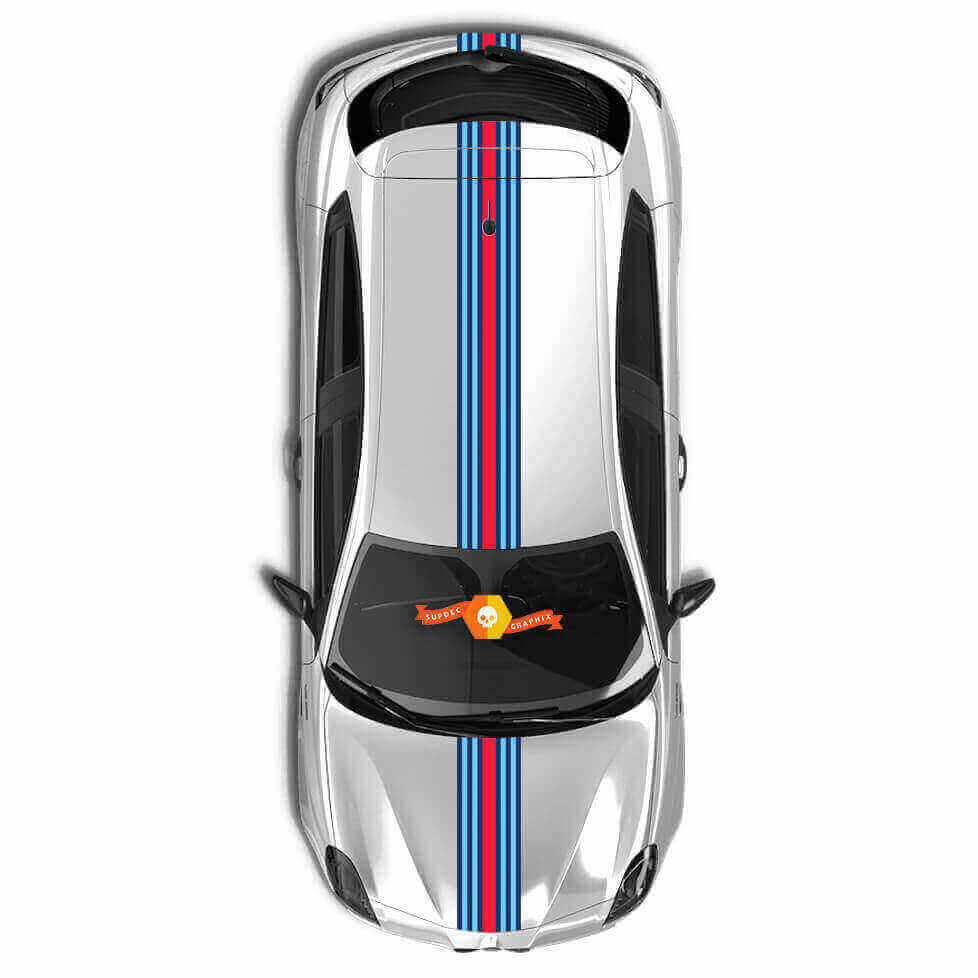 Racing Style Over the Car Strepen Vinyl Decal Kit voor Alfa Romeo