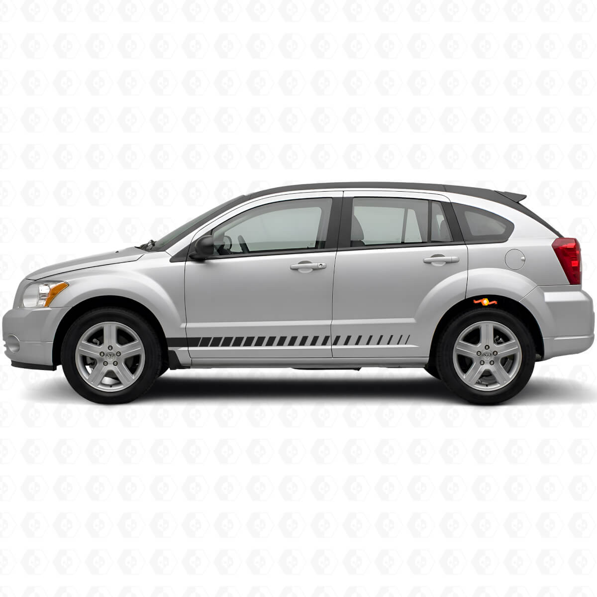 Racingstijl Zijstrepen Vinyl Decal Kit voor Dodge Caliber 2007+
