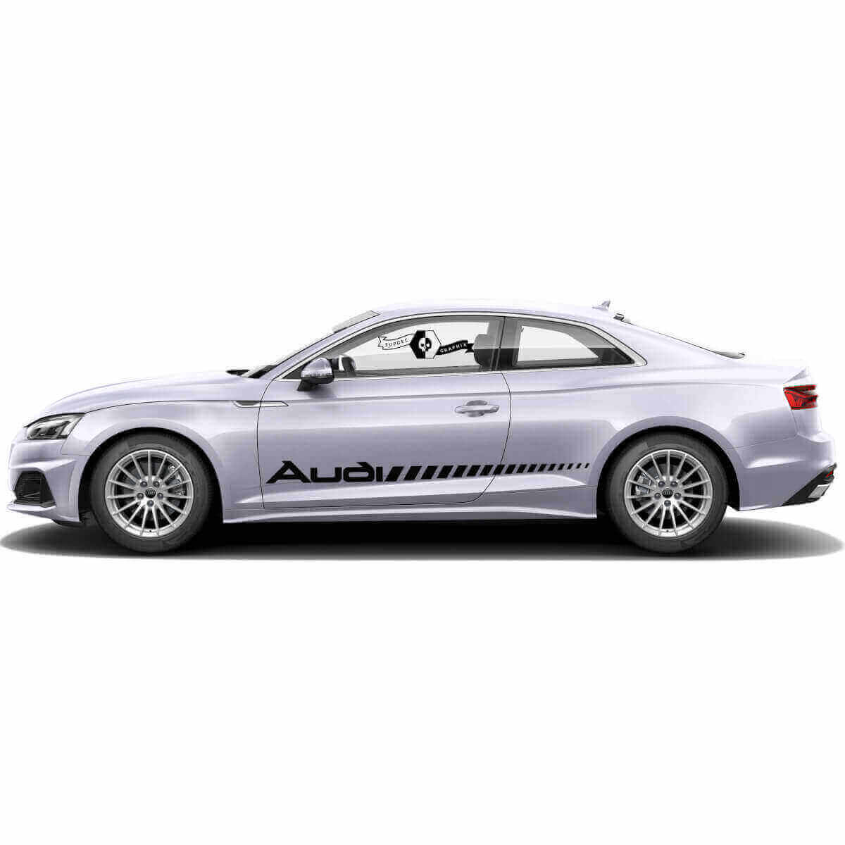 Stijlvolle Stroboscoop Zijvinyl Decal Kit voor Audi A5