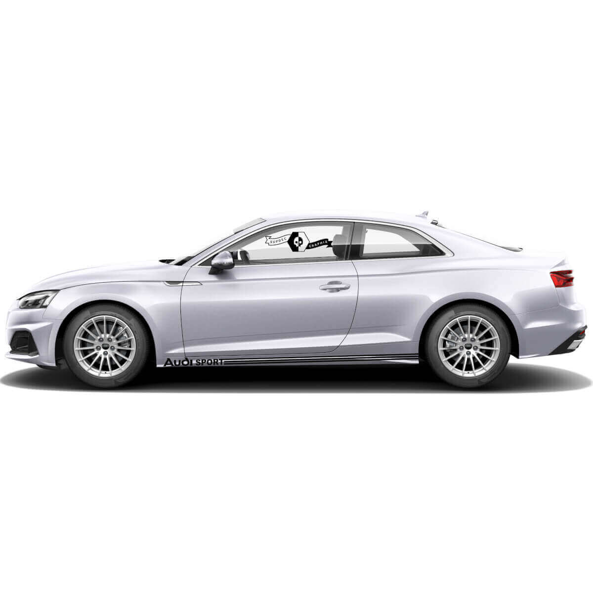 Audi Sport zijstrips vinyl decal set voor Audi A5