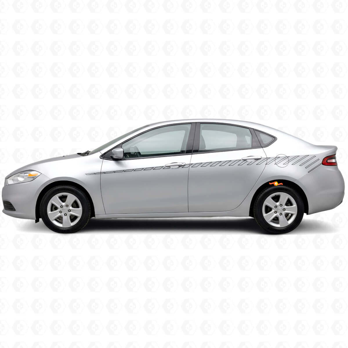 Strobe Omtrek Zijstrepen Vinyl Decal Kit voor Dodge Dart 2013+