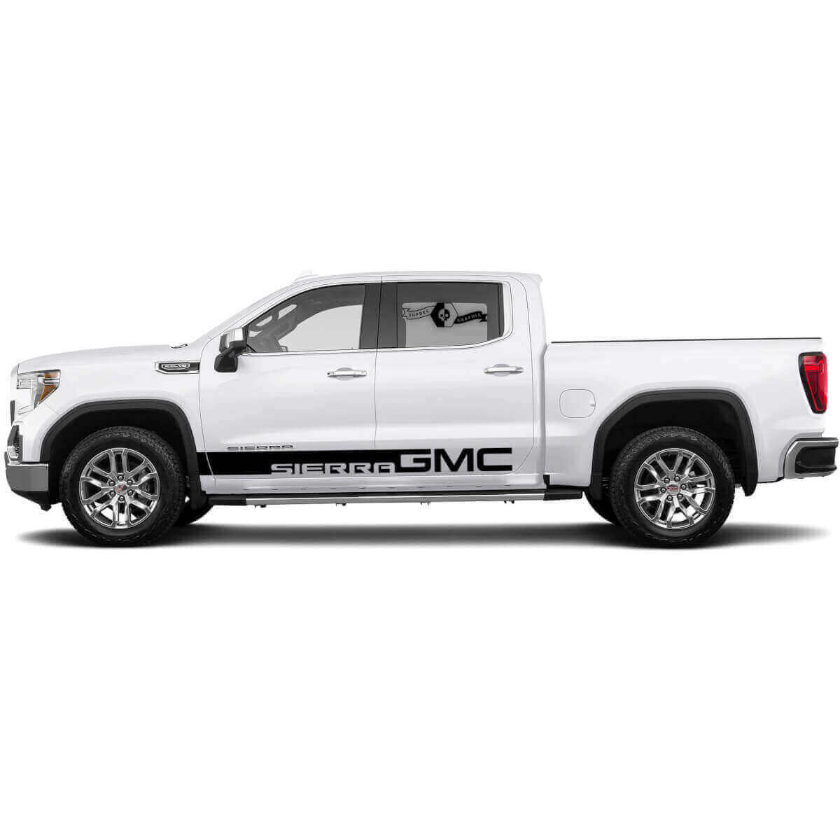 Vinylstickerset met Merkdeurstroken voor GMC Sierra