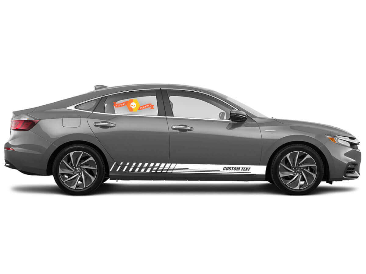 Custom Racing Zijkstrepen Vinyl Decal Kit voor Honda Insight