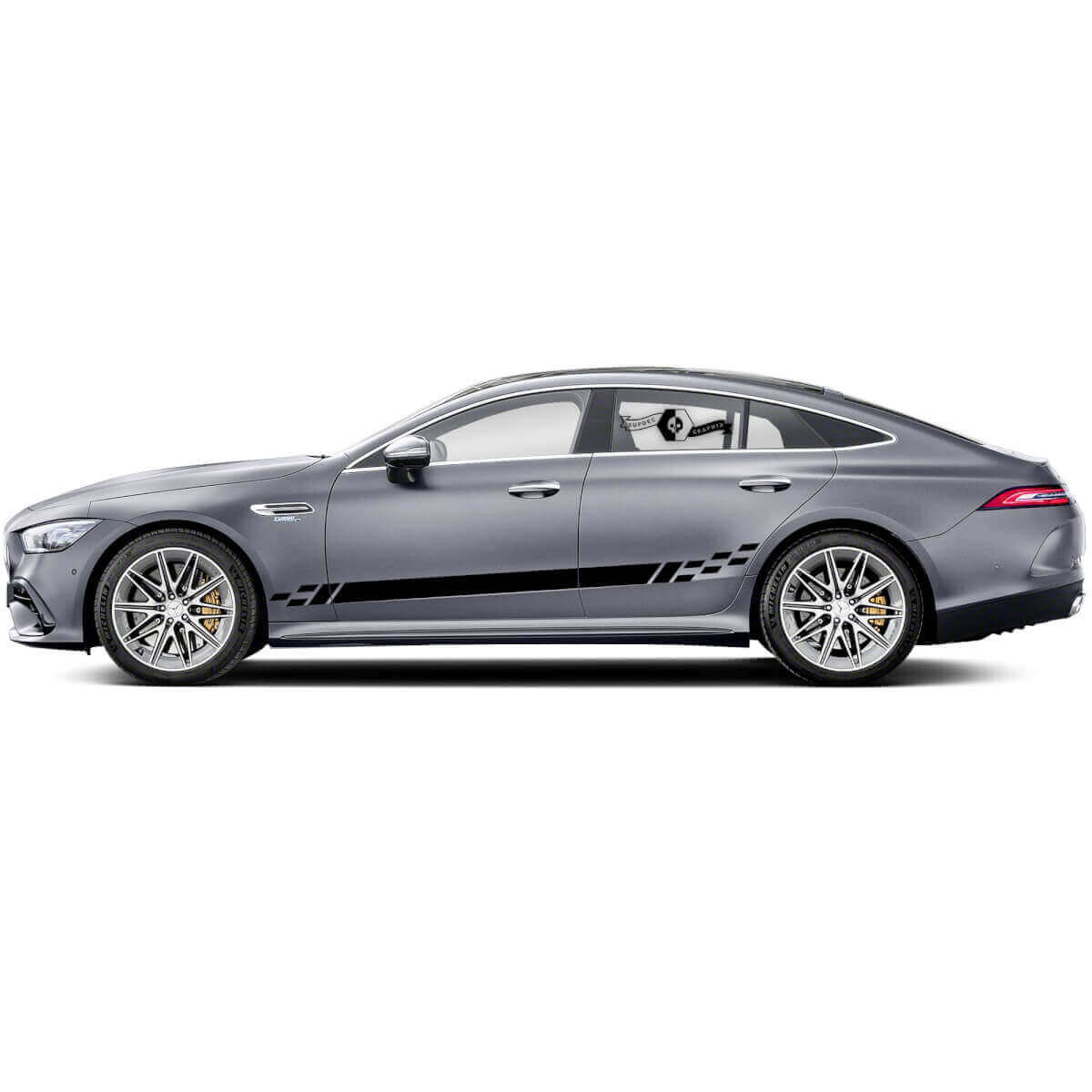 Geanimeerde Zijkstripes Vinyl Decal Kit voor Mercedes Benz AMG GT3