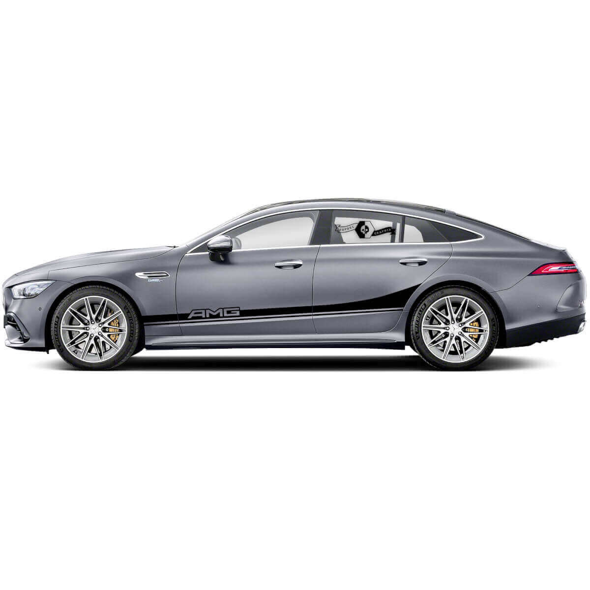 AMG Stijl Zijstrepen Vinyl Decal Kit voor Mercedes Benz AMG GT3