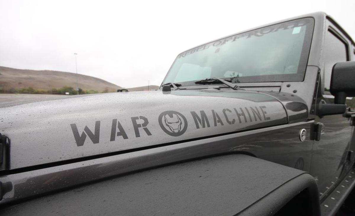 2 Jeep War Machine Wrangler Edition Vinyl Hood Sticker Decal TJ LJ JK Onbeperkt
