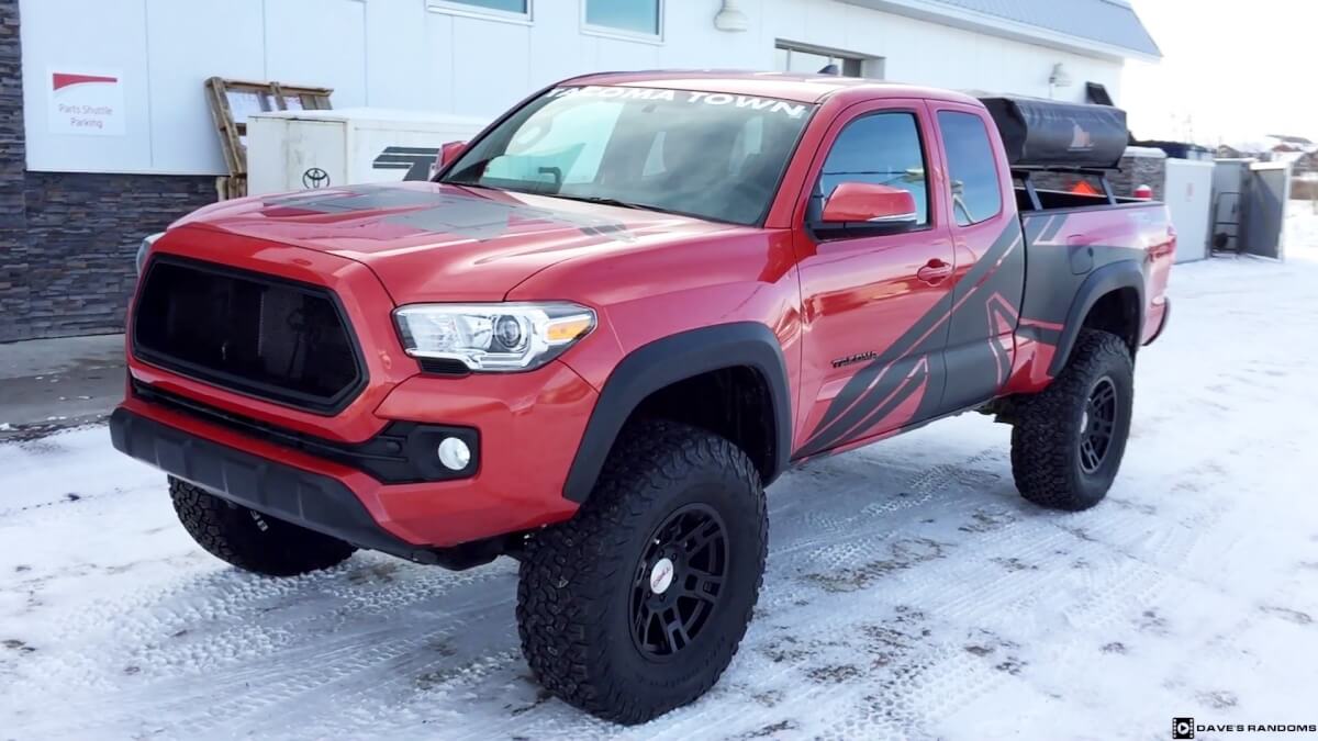 TRD-stijl zijdelingse graphics vinyl decal kit voor Toyota Tacoma 2015-2018
