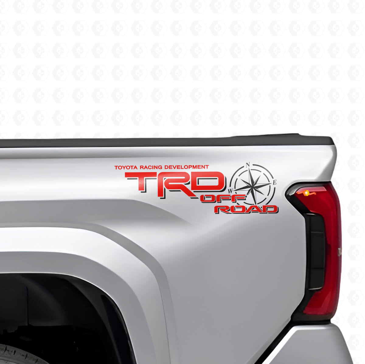 TRD Off Road Kompas Zij Vinyl Stickers voor Toyota Tacoma