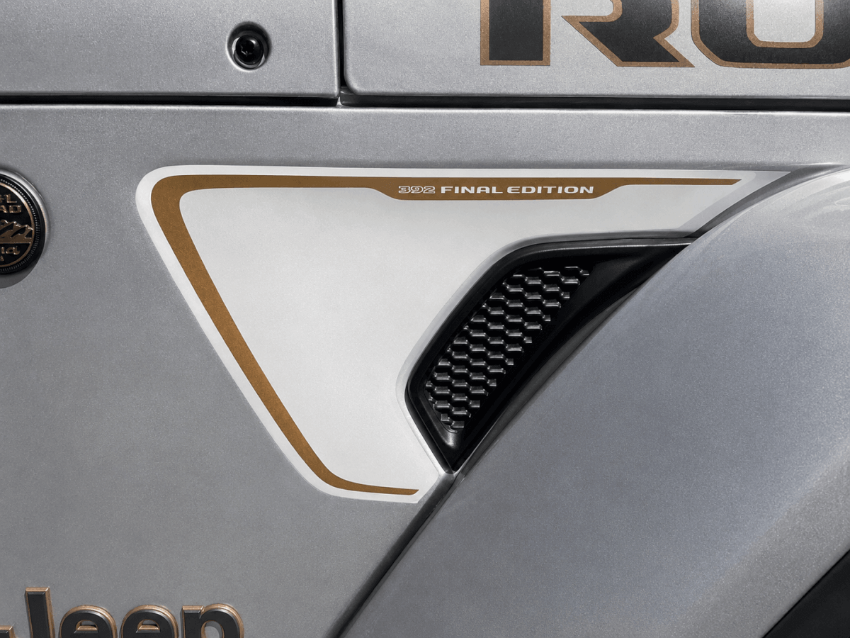 392 Final Edition Fender Vent Vinyl Graphics Decal Kit voor Jeep Wrangler Rubicon