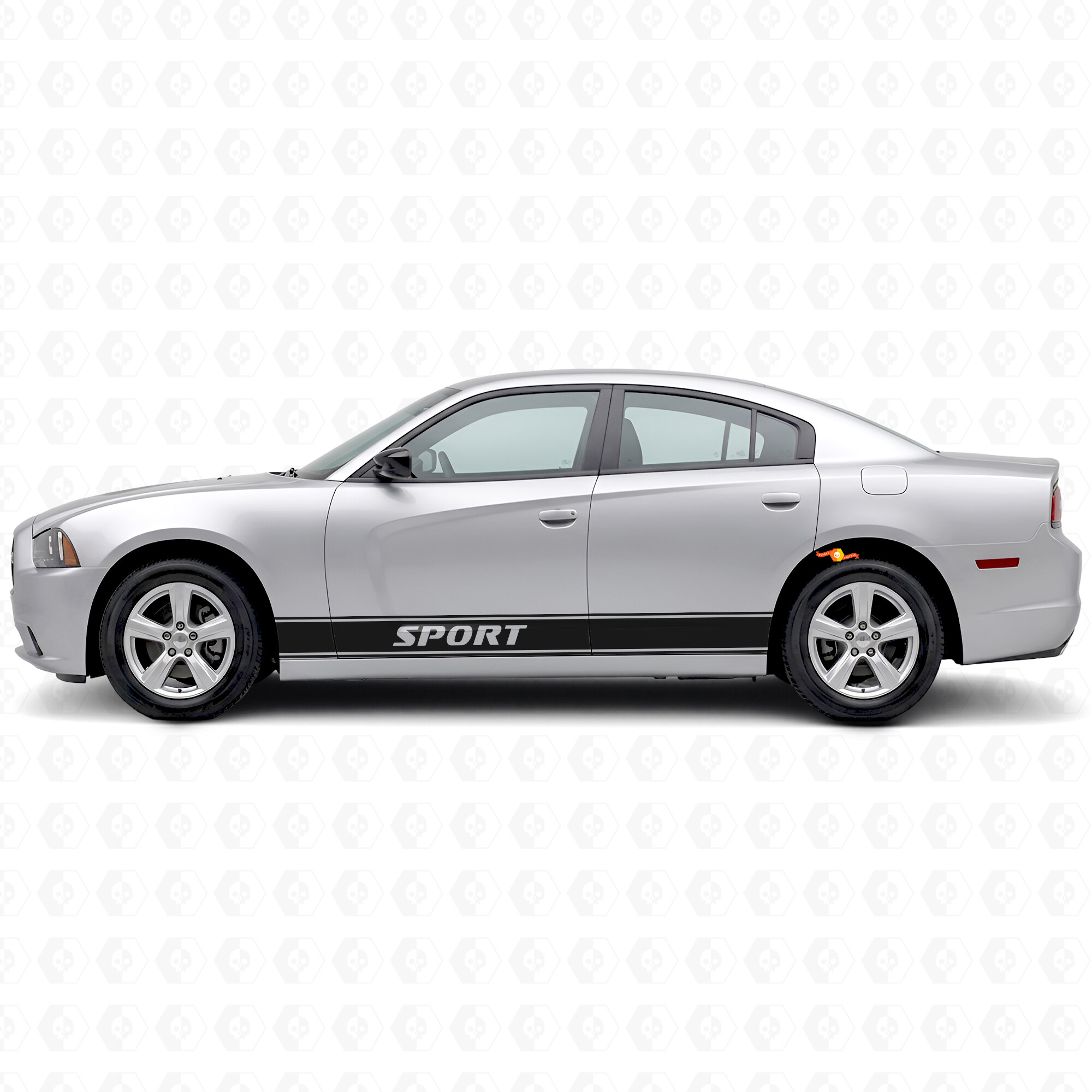 Sport Outline Strepen Zij Vinyl Decal Sticker voor Dodge Charger 2011-2014