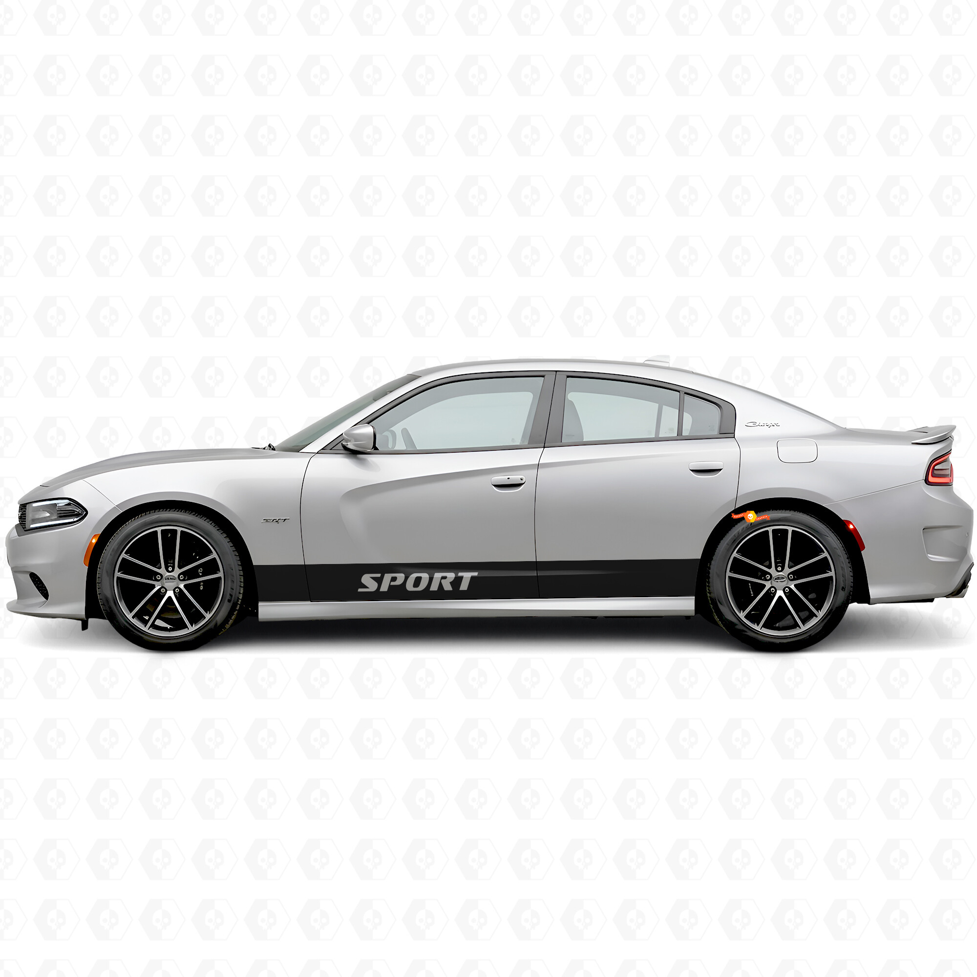 Sport rechte strepen zij vinyl decal sticker voor Dodge Charger 2015-2026