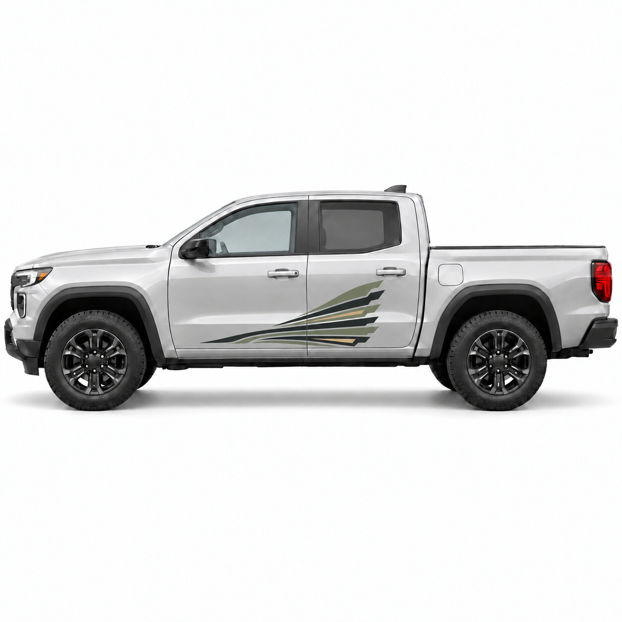 Kestrel Wake Schuine Bladen Zijdeur Vinyl Decal Sticker voor GMC Canyon