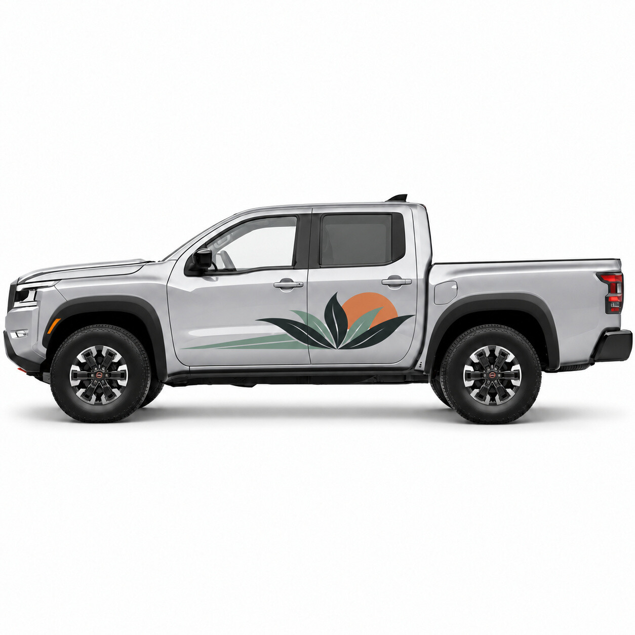 Agave Solstice Desert Sun Zijdeur Vinyl Decal Sticker voor Nissan Frontier
